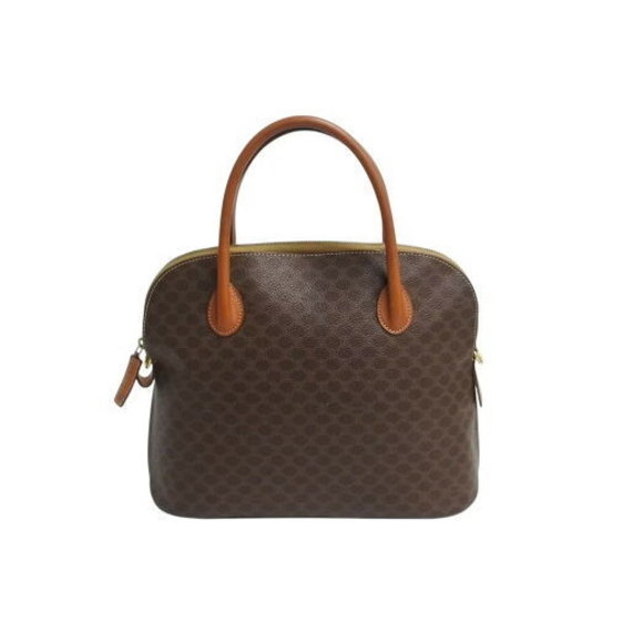 Celine Macadam leather brown handbag - Picture 1 of 9